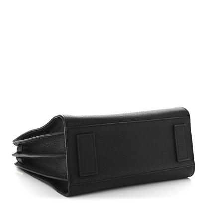 Grained Calfskin Baby Sac De Jour Souple Black