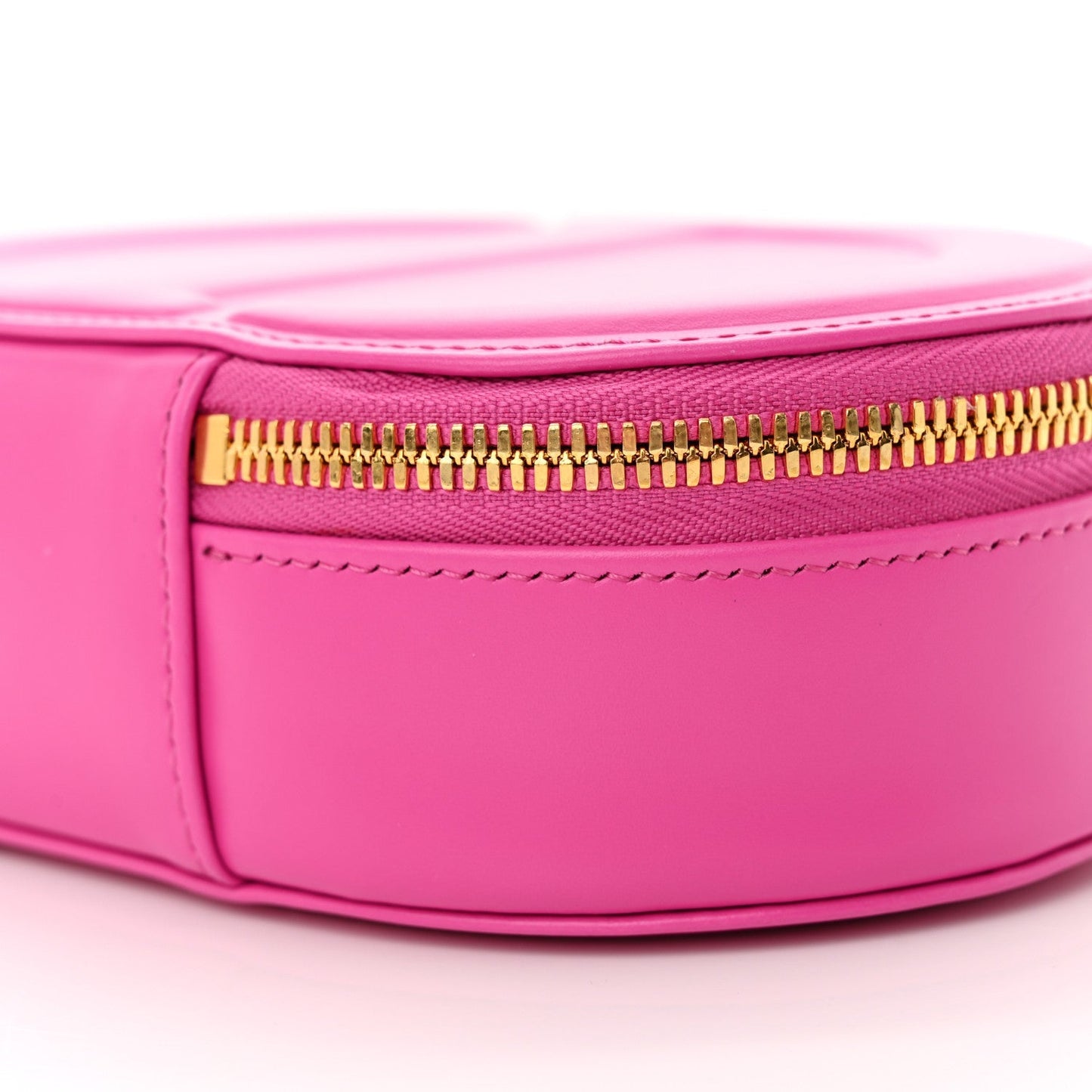Calfskin CD Signature Oval Crossbody Camera Bag Rani Pink