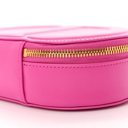 Calfskin CD Signature Oval Crossbody Camera Bag Rani Pink