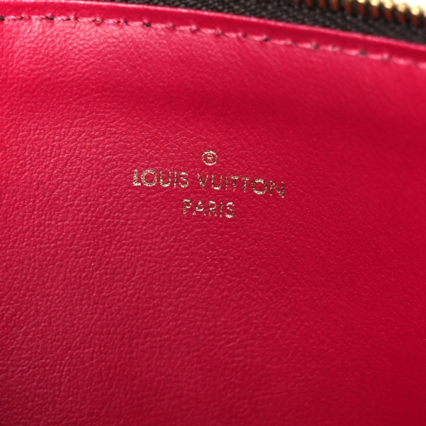Monogram Pochette Felicie Chain Wallet Fuchsia