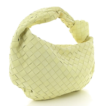 Suede Calfskin Intrecciato Teen Jodie Hobo Lemon Wash