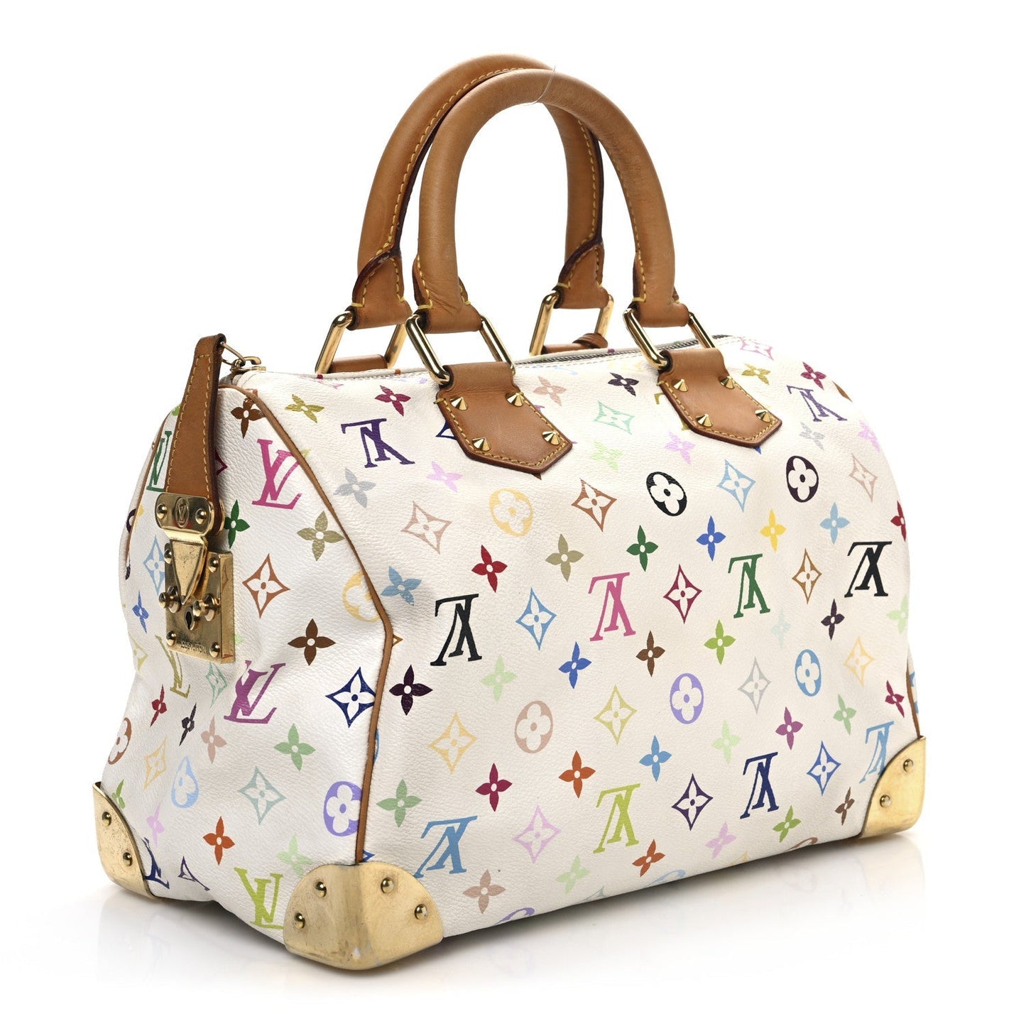 Monogram Multicolor Speedy 30 White