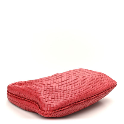 Nappa Intrecciato Large Veneta Hobo Red