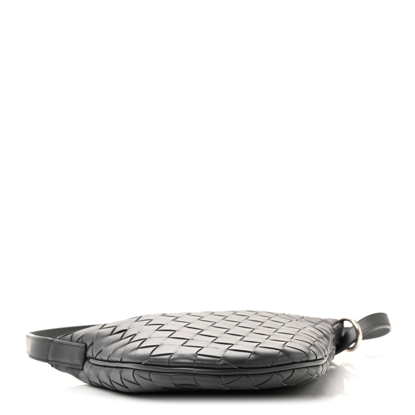 Calfskin Intrecciato Small Virgule Ardoise