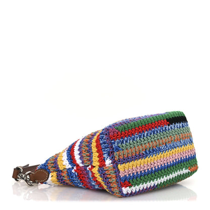 Fabric Crochet Pouch Multicolor