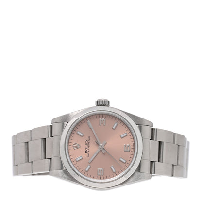 Stainless Steel 31mm Oyster Perpetual Watch Pink 77080