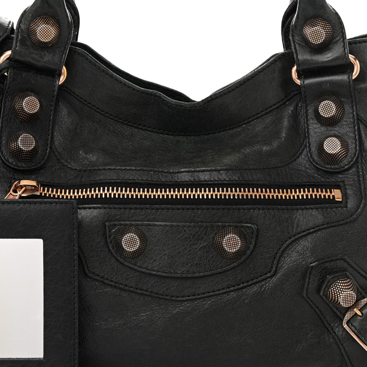 Agneau Giant 21 Rose Gold Hardware City Black