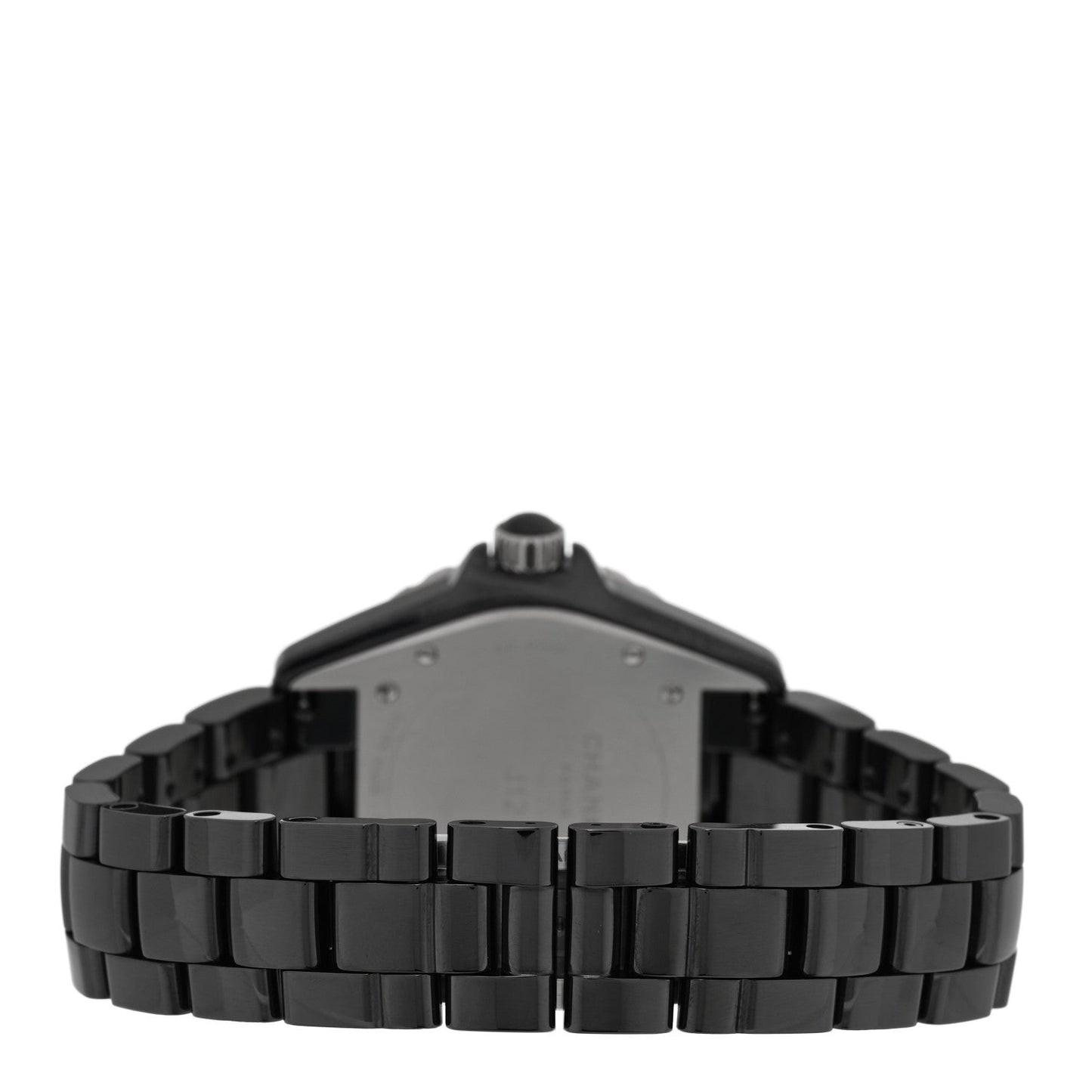 Stainless Steel Ceramic Diamond 38mm J12 Quartz Watch Black