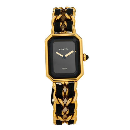 Stainless Steel Lambskin 20mm Chain Premiere Quartz Watch Gold M