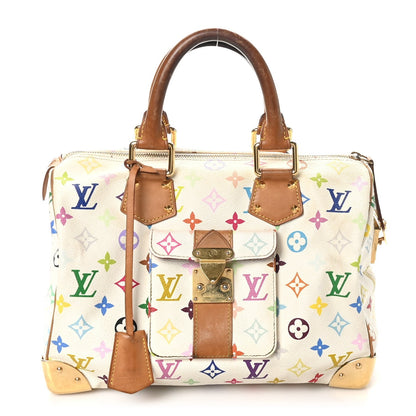 Monogram Multicolor Speedy 30 White