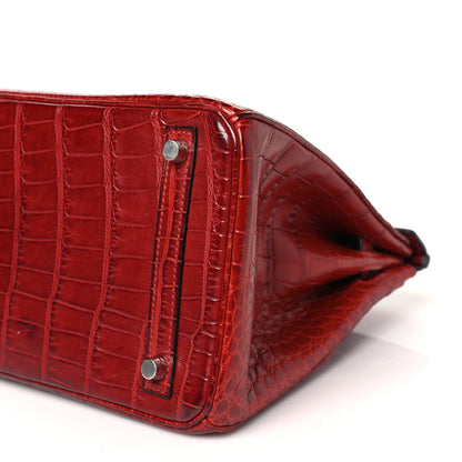 Matte Alligator Birkin 30 Rouge H
