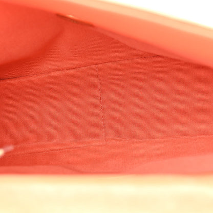 Goatskin Quilted Medium Chanel 19 Flap Orange