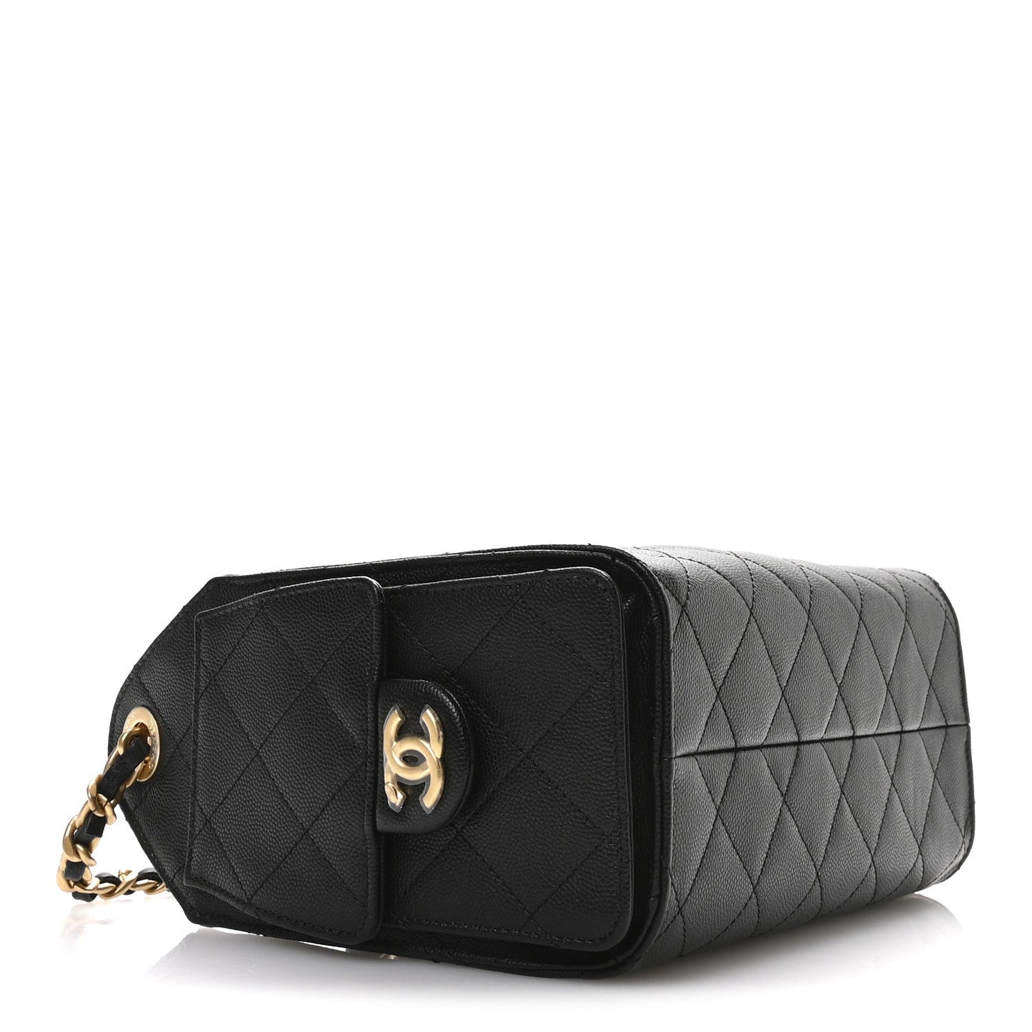 Caviar Quilted Mini Chanel 25 Handbag Black