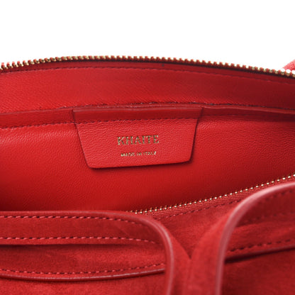 Suede Calfskin Simona Shoulder Bag Rebel