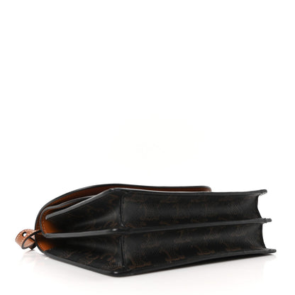 Triomphe Canvas Lambskin Wallet On Strap Tan