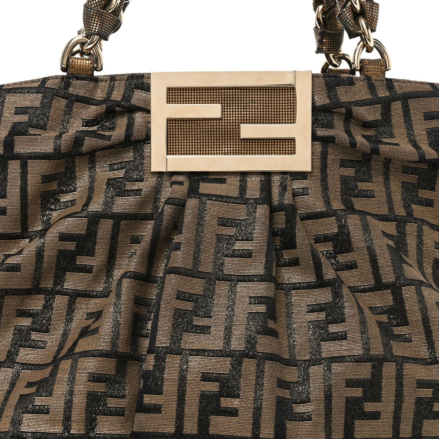 Metallic Lurex Zucca Mia Tote Bronze