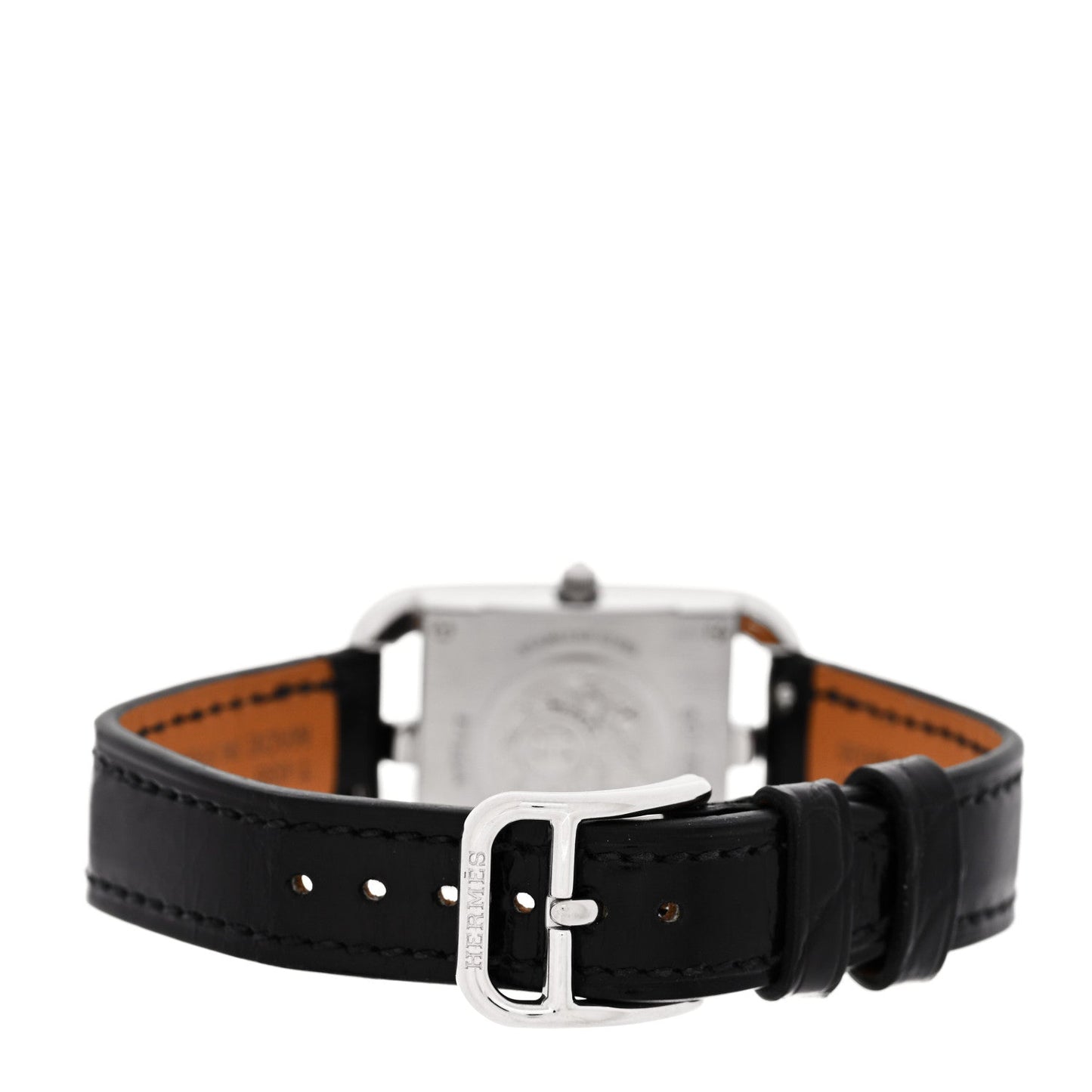 Stainless Steel Alligator Diamond Bezel 23mm Cape Cod Quartz Watch Noir