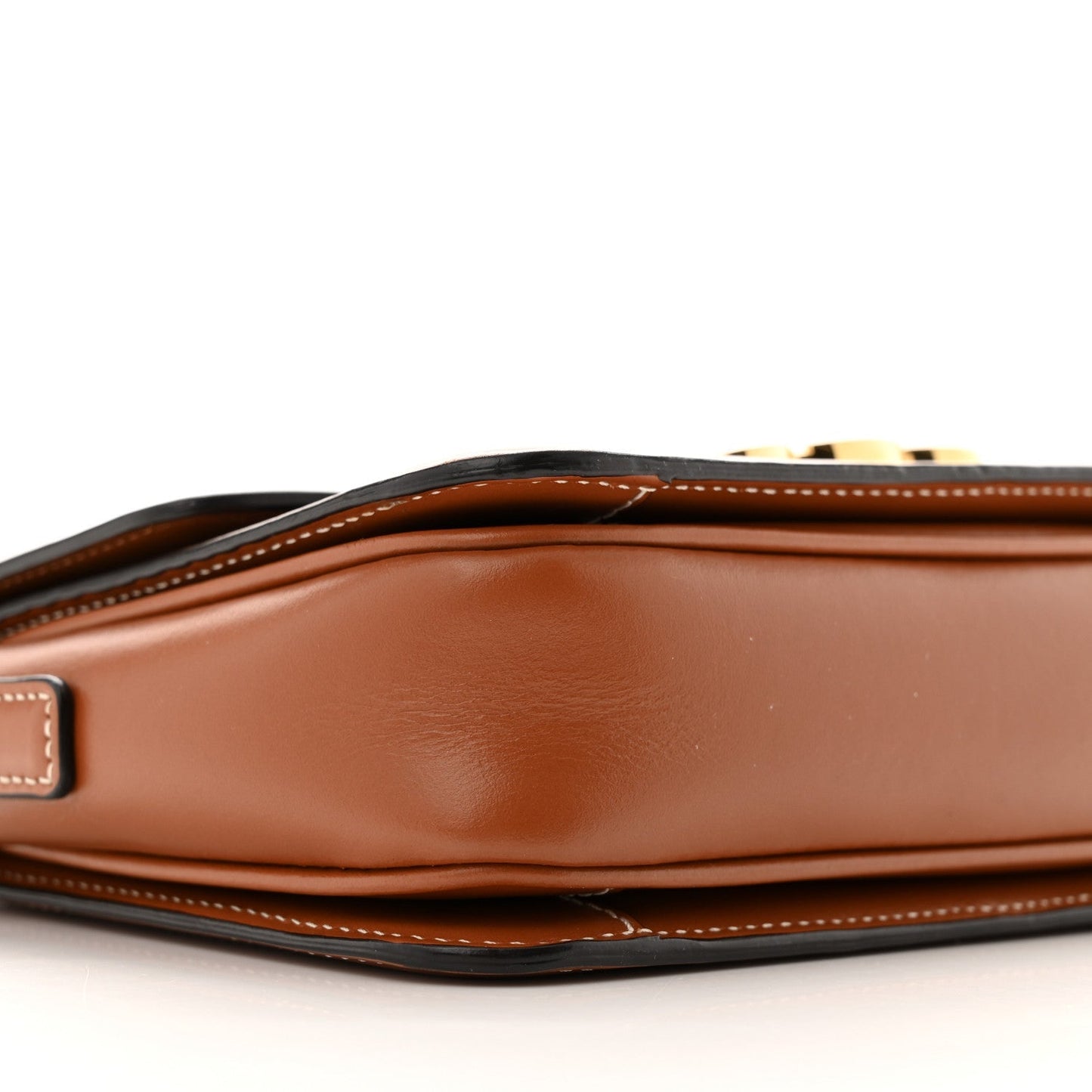 Calfskin Triomphe Canvas Teen Triomphe Bag Tan