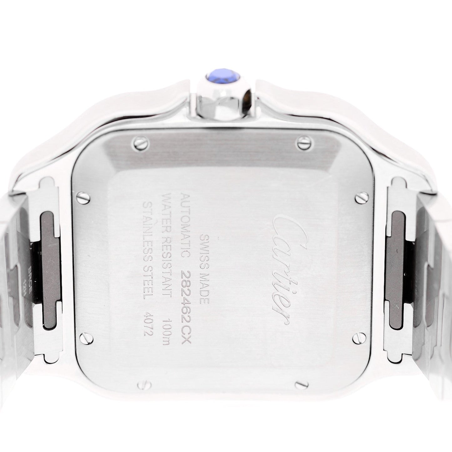 Stainless Steel 39.8mm Santos De Cartier Automatic Watch