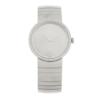 Stainless Steel Diamond Bezel 33mm La D De Dior Quartz Watch