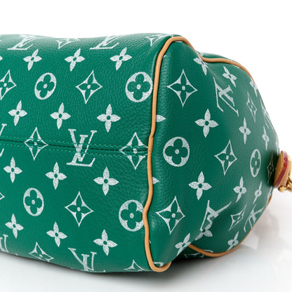 Calfskin Monogram Speedy P9 Bandouliere 25 Green