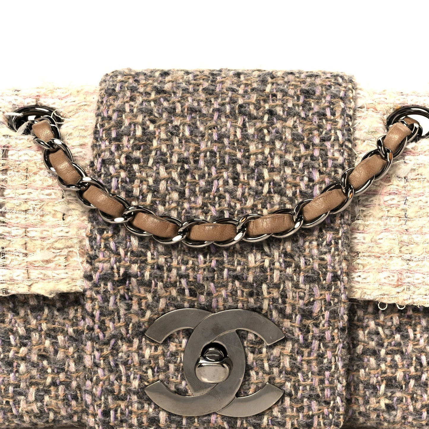 Tweed Small Fantasy Flap Grey