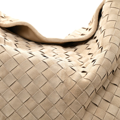 Suede Intrecciato Large Hop Ecru