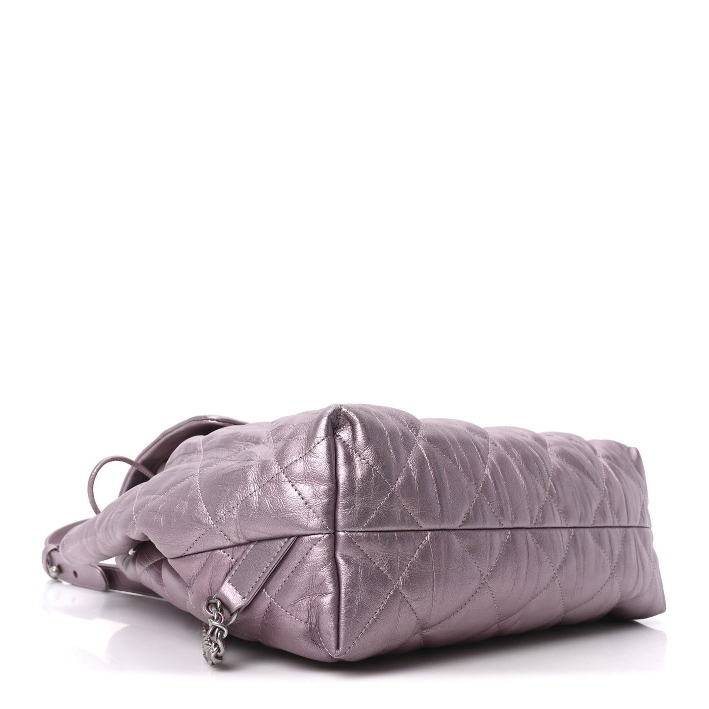 Iridescent Calfskin Quilted Ground Control Backpack Pink
