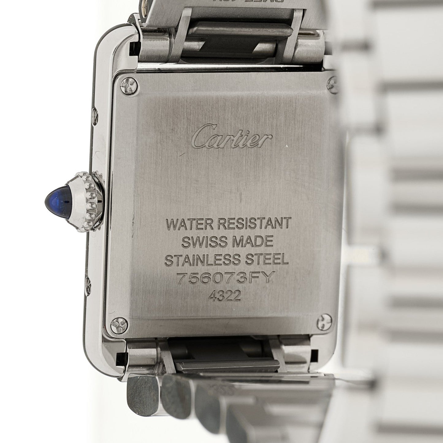 Stainless Steel 22mm Tank Must Quartz Watch