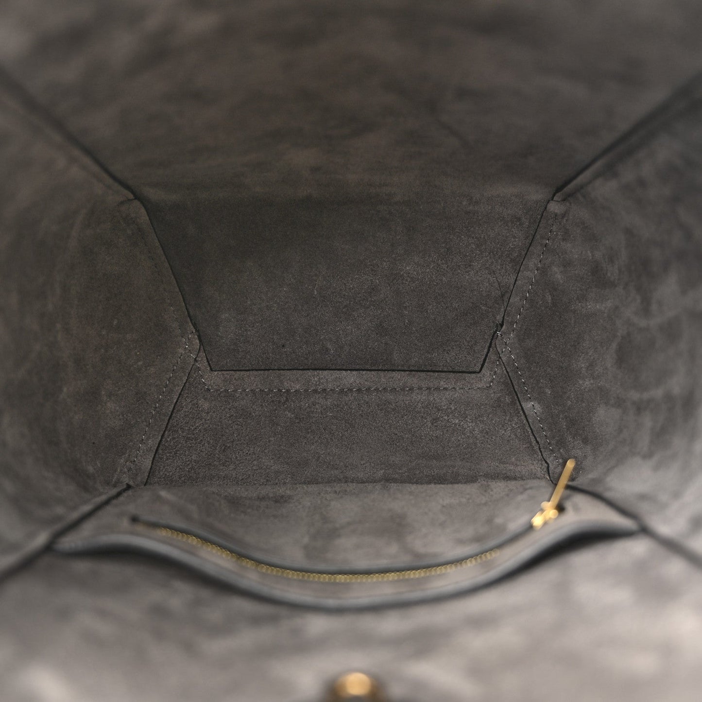 Soft Grained Calfskin Small Sangle Bucket Bag Kohl