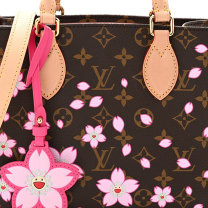 LV X TM Monogram Cherry Blossom Onthego PM Sakura Brown