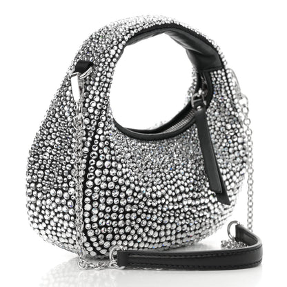Crystal Silk Starlight Mini Wander Hobo Black