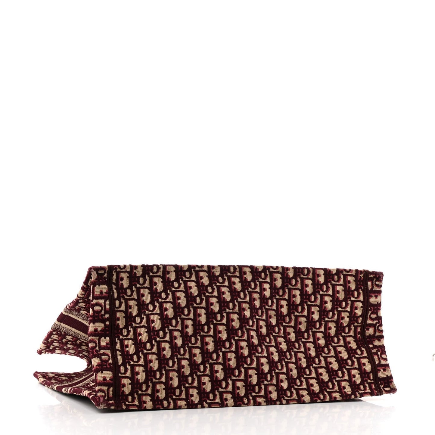 Oblique Large Book Tote Burgundy Multicolor