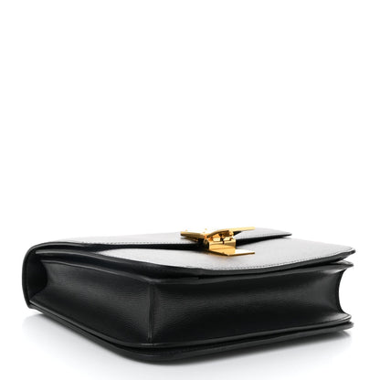 Liege Calfskin Medium Classic Box Flap Bag Anthracite