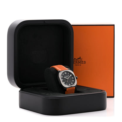 DLC Coated Titanium Rubber 39mm H08 Automatic Watch Orange