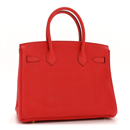 Togo Birkin 30 Rouge Tomate