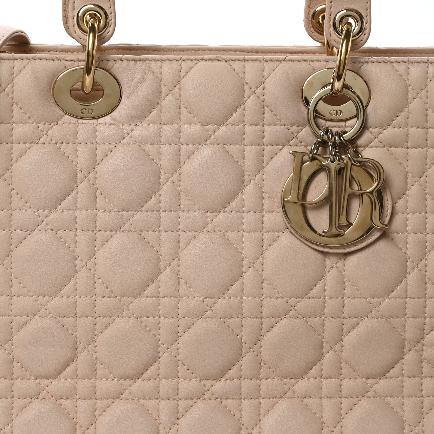 Lambskin Cannage Large Lady Dior Fard