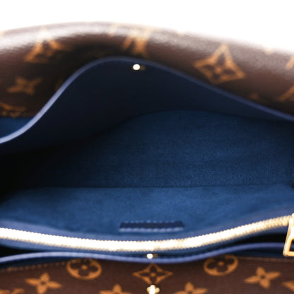 Grained Calfskin Monogram Double V Blue Marine