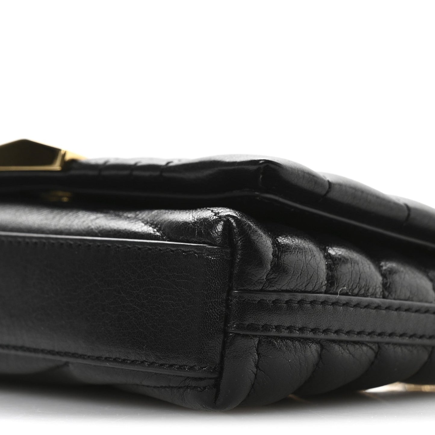 Calfskin Quilted Micro 4G Soft Bag Black