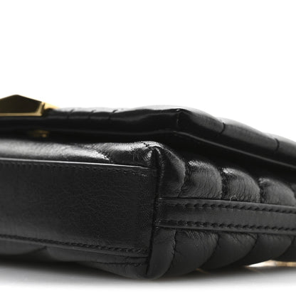 Calfskin Quilted Micro 4G Soft Bag Black