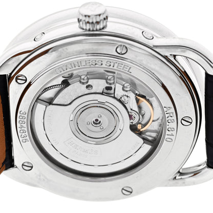 Stainless Steel Alligator 43mm Arceau Grande Lune Automatic Watch Bleu Abysse