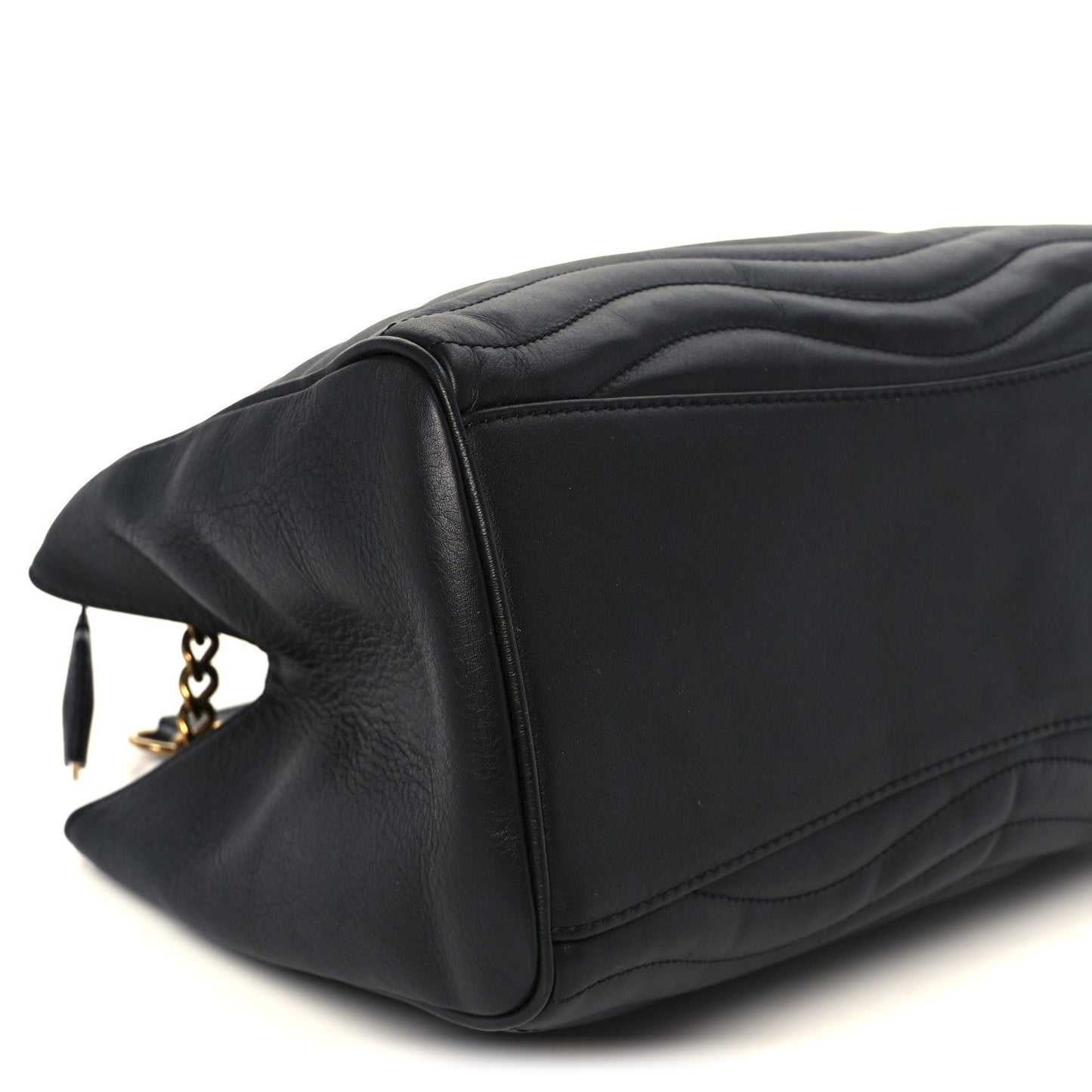 Calfskin New Wave Chain Tote Black