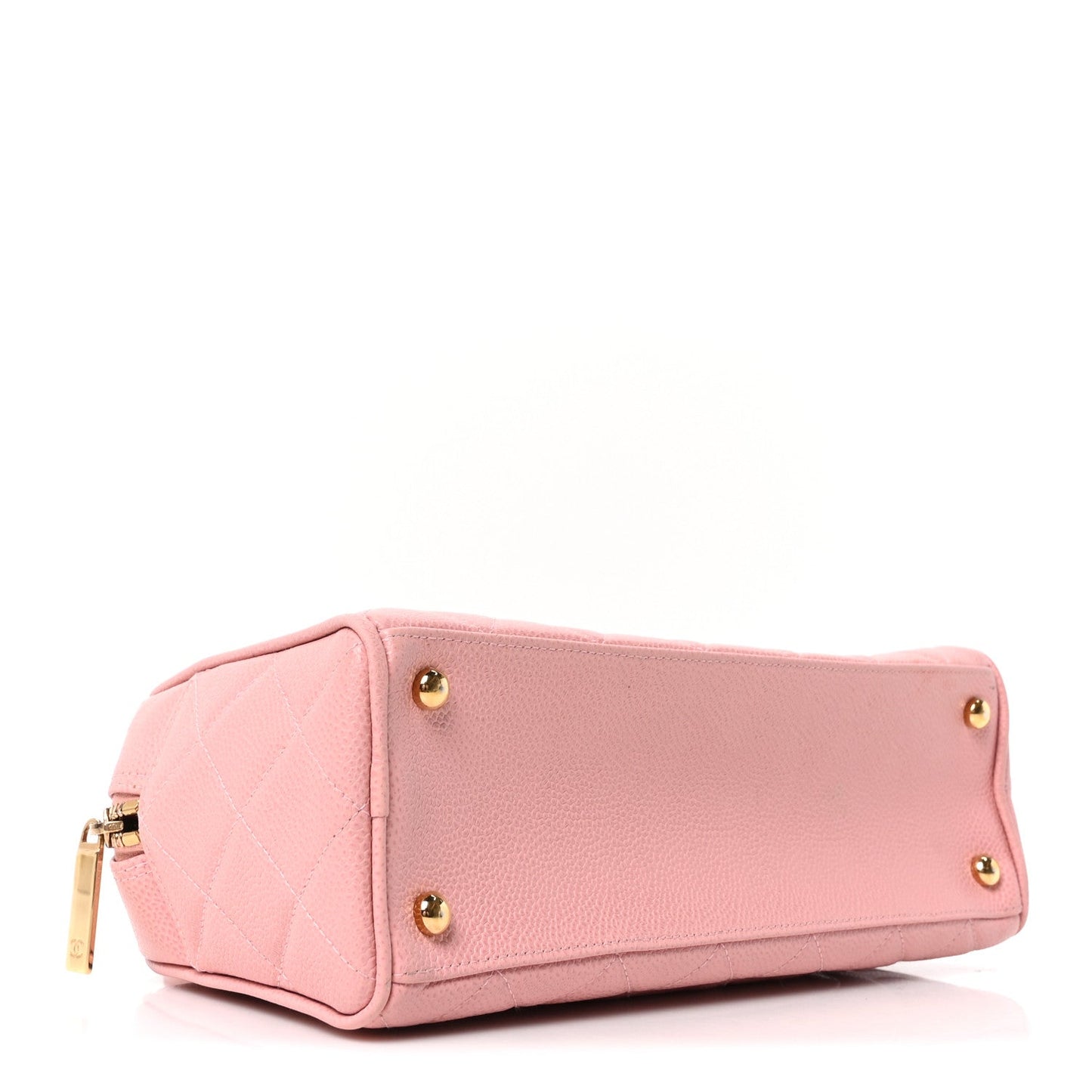 Caviar Quilted Small Bowler Pink