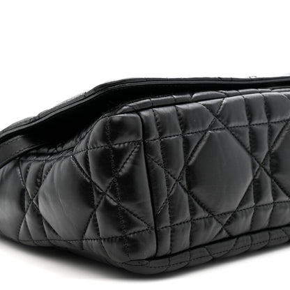 Calfskin Macrocannage Large Caro Bag Black