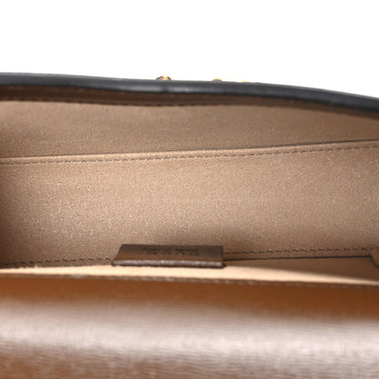 GG Supreme Monogram Mini Horsebit 1955 Shoulder Bag Beige Brown Sugar