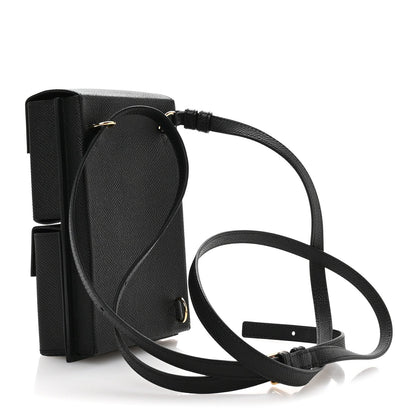 Epsom Kelly Multi Pocket Pochette To Go Black