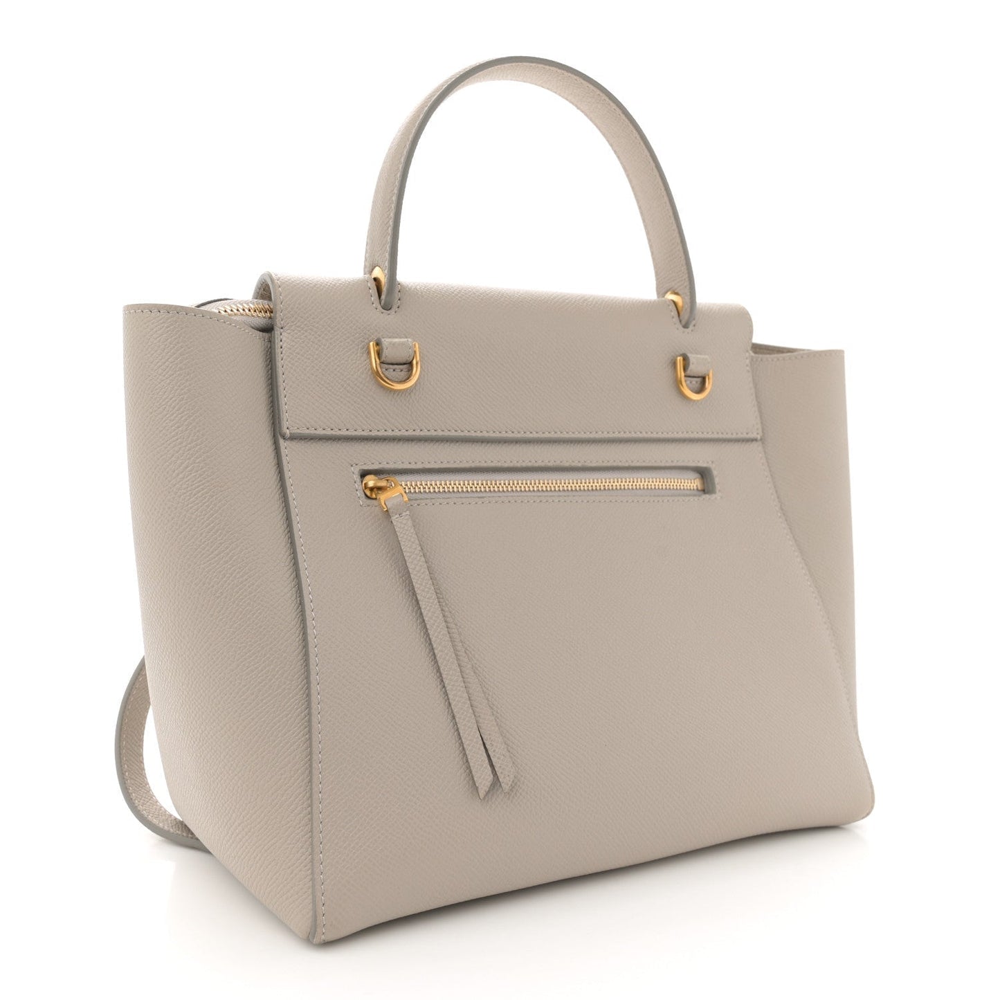 Grained Calfskin Micro Belt Bag Light Taupe