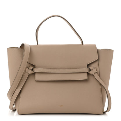 Grained Calfskin Mini Belt Bag Light Taupe