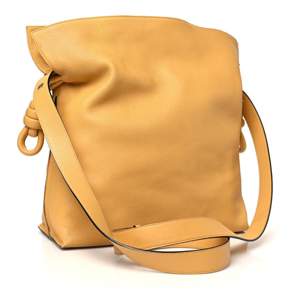 Calfskin Large Flamenco Knot Bag Sahara