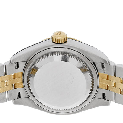 Stainless Steel 18K Yellow Gold 28mm Oyster Perpetual Datejust Watch Silver 279173